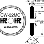 ASSA Cutter Wheel .032 x 90 Degree ASSA Cutter Wheel .032 x 90 Degree