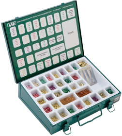 Best Falcon A2 System SFIC Core Color-Coded Metal Pinning Kit, 10 Bottom Pins, 18 Master, Caps, 6/7 Spring Covers, Key Gauge