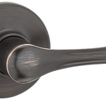 Dorian Passage Lever, 6-Way Adjustable Latch 2-3/8in-2-3/4in Backset, Grade 3, 716/US11P Venetian Bronze