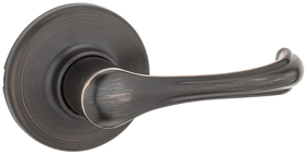 Dorian Passage Lever, 6-Way Adjustable Latch 2-3/8in-2-3/4in Backset, Grade 3, 716/US11P Venetian Bronze