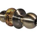 LSDA Grade 2 Storeroom Knob Ball Less Latch Less Cylinder Antique Brass 140B5A Lllc