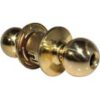 LSDA Grade 2 Classroom Knob Ball Less Latch Less Cylinder Bright Brass 150B3LLLC