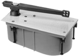 Heavy Duty Floor Closer, Center Hung, 28 Series, 90 Degree, Selective Hold Open or Non-Hold Open, Right Hand, Single Acting, Exterior or Interior Doors up to 350lbs, up to 48in, 626/US26D Satin Chrome Heavy Duty Floor Closer, Center Hung, 28 Series, 90 Degree, Selective Hold Open or Non-Hold Open, Right Hand, Single Acting, Exterior or Interior Doors up to 350lbs, up to 48in, 626/US26D Satin Chrome