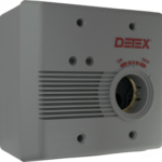 Gray Exit Alarm, Surface Wall Mount , 100DB, Hardwired 12/24VAC/VDC with Optional 9VDC Battery Backup, Warning Sign and Back Box Included, Door Mag Contact and Transformer not Included.