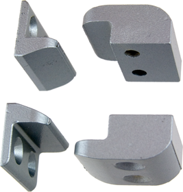 Mullion Stabilizers (Set of Four, 2 Attach to the Mullion and 2 to the Door), 689/SP28 Powder-Coated Aluminum