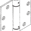Spring Hinge Full Mortise, Square Corner, 4.5in x 4.5in (4545), Ferrous Steel Base, 605/US3 Bright Brass Spring Hinge Full Mortise, Square Corner, 4.5in x 4.5in (4545), Ferrous Steel Base, 605/US3 Bright Brass