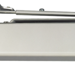 Door Closer with Tri-Pack Arm, Adjustable Spring Sizes 1-6, Rounded Cover, Grade 1, 689/US28 Painted Aluminum