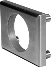 External 1/4in Trim Spacer for 1-1/8in Barrel Diameter Locks, External with Thru Bolts, 626/US26D Satin Chrome