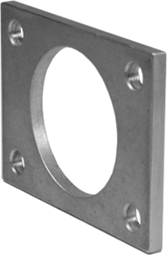 Interior 1/8in Trim Spacer/Template for 7/8in Barrel Diameter Locks, 626/US26D Satin Chrome