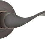 Balboa Passage Lever, 6-Way Adjustable Latch 2-3/8in-2-3/4in Backset, Grade 3, 716/US11P Venetian Bronze
