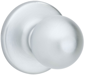 Polo Passage Knob, 6-Way Adjustable Latch 2-3/8in-2-3/4in Backset, Grade 3, 626/US26D Satin Chrome