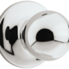 Polo Passage Knob, 6-Way Adjustable Latch 2-3/8in-2-3/4in Backset, Grade 3, 625/US26 Polished Chrome