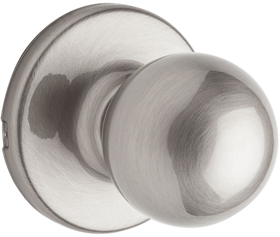 Polo Passage Knob, 6-Way Adjustable Latch 2-3/8in-2-3/4in Backset, Grade 3, 619/US15 Satin Nickel