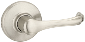 Dorian Passage Lever, 6-Way Adjustable Latch 2-3/8in-2-3/4in Backset, Grade 3, 619/US15 Satin Nickel