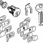 Universal Mail Box Lock 9 Cams, HL1 Keyway