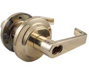 LSDA Grade 2 Entry Lever Less Latch Bright Brass Sfic L100IC3LL