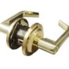 LSDA Grade 2 Entry Lever Providence Clutch Less Latch Less Cylinder Bright Brass LC100 3LLLC