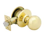 LSDA Grade 2 Exit Knob Ball 2-3/4" Ul Bright Brass Schlage C 130B3 2-3/4UL Asa