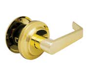 LSDA Grade 2 Exit Lever Providence Ul 2-3/4" Bright Brass L130 3 2-3/4UL Asa