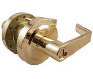LSDA Grade 2 Privacy Lever Madison Less Latch Bright Brass 320MA3LL