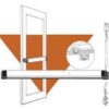 ADAMS Rite Concealed Vertical Rod Exit Device 36" Aluminum 8611 36 628