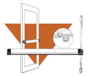 ADAMS Rite Concealed Vertical Rod Exit Device 36" Dark Bronze 8622 36 313