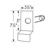 FALCON 19 Series Night Latch Trim Right Hand Reverse Dark Bronze 920NL SP313RHR
