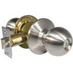 LSDA Grade 2 Entry Knob Ball 2-3/8" Stainless Steel Schlage C 100B32D2-3/8SCH C074DL