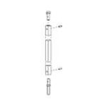 186162 VONDUPRIN Exit Device Bottom Rod Kit For 3327 9927 Dark Bronze 050514 313