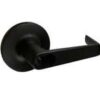 LSDA Exit Trim Storeroom Lever With Rose Matte Black PDT45SFIC LC19