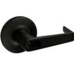 LSDA Exit Trim Storeroom Lever With Rose Matte Black PDT45SFIC LC19