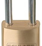 Brass Padlock, FSIC (Schlage Full Size IC) Prep, Less Core, 1-1/2in Shackle