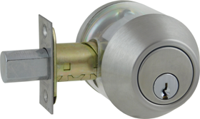 Deadbolt - Single Cylinder, Adjustable Backset, Grade 2, Schlage C, 630/US32D Satin Stainless Steel