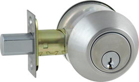 Deadbolt - Double Cylinder, Adjustable Backset, Grade 2, Schlage C, 630/US32D Satin Stainless Steel