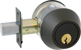 Deadbolt - Double Cylinder, Adjustable Backset, Schlage C Keyway, Grade 2, 613E/US10BE Dark Oxidized Satin Bronze