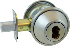 Deadbolt - Double Cylinder, Adjustable Backset, Grade 2, SFIC Prep, Less Core, 630/US32D Satin Stainless Steel