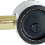 Round Pocket Privacy Door Lock, 2-3/8in Backset, 2-18in Diameter, 613/US10B Dark Bronze