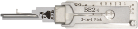 2-in-1 Pick/Decoder Best SFIC BE2 (A-Keyway), 6-Pin 2-in-1 Pick/Decoder Best SFIC BE2 (A-Keyway), 6-Pin