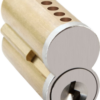 7-Pin Uncombinated Core (SFIC), R Keyway, 626/US26D Satin Chrome