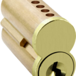 7-Pin Uncombinated Core (SFIC), A Keyway, 606/US4 Satin Brass