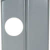 Electric Strike Latch Protector 3-1/2in x 8in, with Cylinder Hole, SL Silver Coated