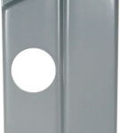Electric Strike Latch Protector 3-1/2in x 8in, with Cylinder Hole, SL Silver Coated