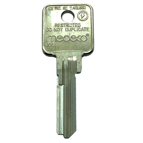 X4 Key Blank, DGV Keyway, 6-Pin Small Bow