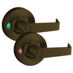 Privacy Indicator Sierra Lever Grade 1, Includes 2-3/8in, 2-3/4in Backset and 1-3/8in Door Spacer, 613E/US10BE Dark Oxidized Satin Bronze