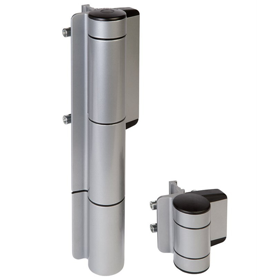 Hydraulic 180 Degree Self Closing Heavy Duty Gate Closer and Dino Hinge in One 330lbs Max, Silver Powder Coat Hydraulic 180 Degree Self Closing Heavy Duty Gate Closer and Dino Hinge in One 330lbs Max, Silver Powder Coat