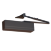 351 Series Surface Door Closer, CPS Heavy Duty Parallel Arm with Compression Stop, ADA Cast Iron Heavy Duty Powerglide Series, Adjustable Spring Size 1-6, TB Thru-Bolts, UL Listed for Fire Rated Doors, All Weather Fluid, Grade 1, 695/EB Sprayed Dark Bronze