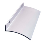 76in Rain Drip Guard, 2-1/2in W x 1-1/2in H Overall, Anodized Aluminum
