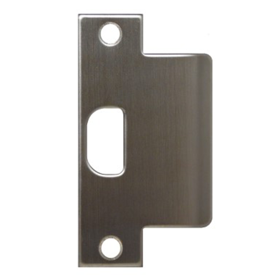Extended Lip ASA Strike 4-7/8in x 1-1/2in for Cylindrical Locks, 630/US32D Stainless Steel