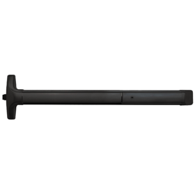 Advantex Narrow Weatherized Stile Rim Device, No Trim, Hex Dogging, 36in, 693/SPBLK Black Powder Coated