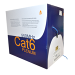 Cat6-550 MHz, 4 Twisted Pairs, 23 AWG, Un-Shielded, Riser Jacket, Blue 1000ft Box Cat6-550 MHz, 4 Twisted Pairs, 23 AWG, Un-Shielded, Riser Jacket, Blue 1000ft Box